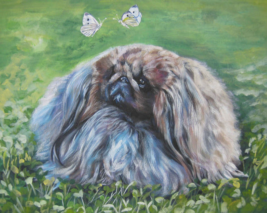 Pekingese art print of LAShepard painting 8x10