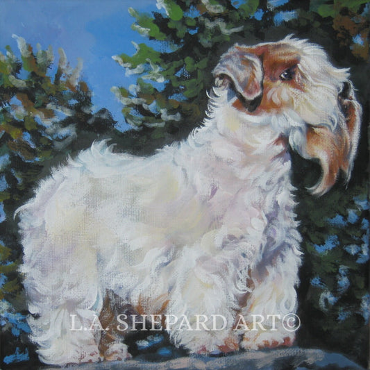 SEALYHAM TERRIER dog ART print of LAShepard painting 8x8
