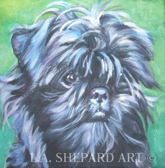 Affenpinscher "The Sweet Affie" Giclée print of original painting by LAShepard