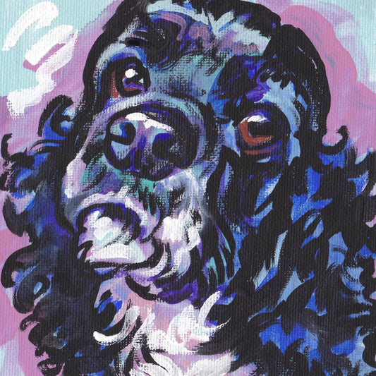 COCKER SPANIEL dog art PRINT pop art bright colors 12x12