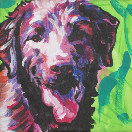 Chesapeake Bay Retriever portrait art print modern Dog pop art 12x12