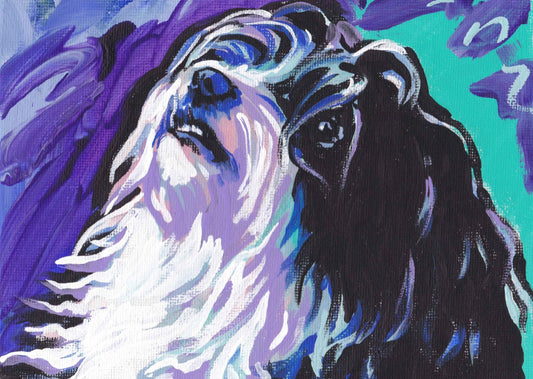 HAVANESE DOG portrait ART print pop art bright colors 13x19"