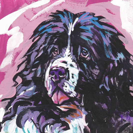 Newfoundlander "My Pretty Landseer (Newfoundlander)" Giclée Print of Original Painting by LEA