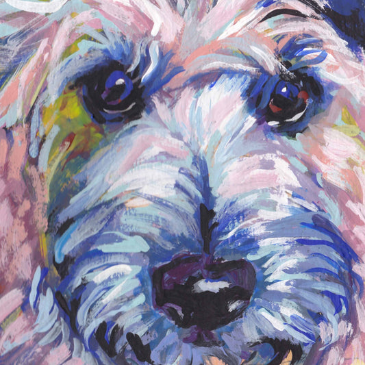 Cairn Terrier modern Dog art print pop art painting bright colors 12x12 inch